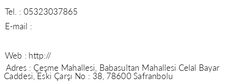 Yeni Konak Hotel Safranbolu telefon numaralar, faks, e-mail, posta adresi ve iletiim bilgileri